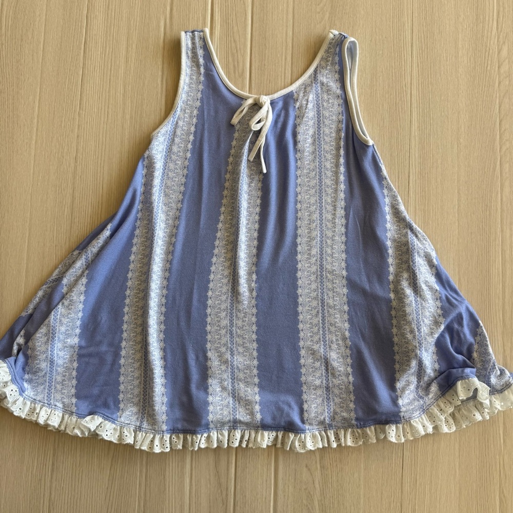 Omi Jo by WDW Violet House Dress violet with Lace Stripe Cottagecore Size 3